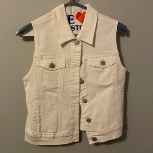White Denim Jean Vest